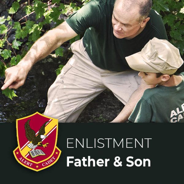 Basic Training Enlistment: First-Time Father & Son - ALERT Cadet